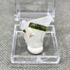 Natural green tourmaline pillars mineral crystal specimens + box size 3.4 cm + healing quartz crystals and stones rock gemstone 1