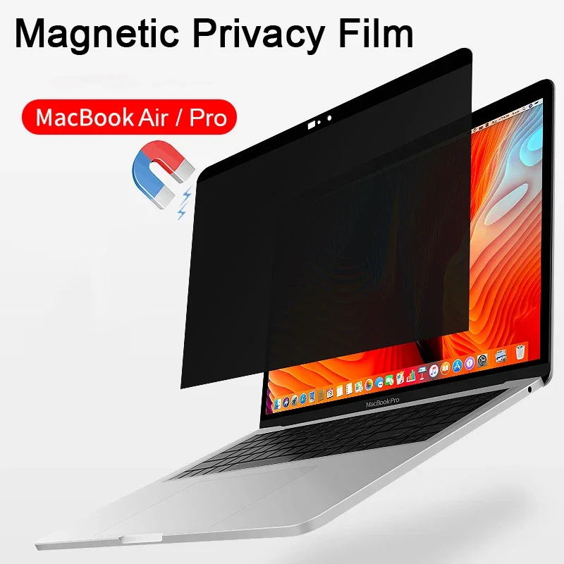 Magnetic Privacy Filter For Macbook Air 13 13.6 15 M1 M2 M3 2023 Pro 14 16 Screen Protector Anti-spy Anti-peep/Glare Matte Film