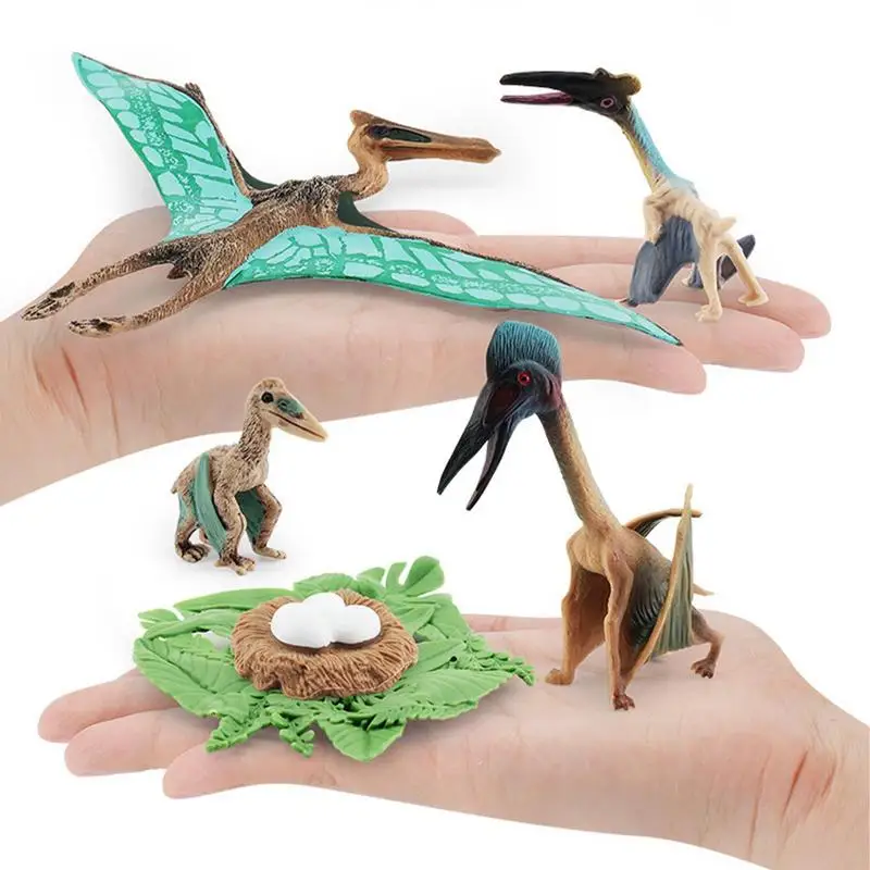 4pcs Simulation Animal Dinosaur Life Model Action Dinosaur Growth Cycle Animal PVC Toy Figures Teaching Tools Kid Baby Gift 3