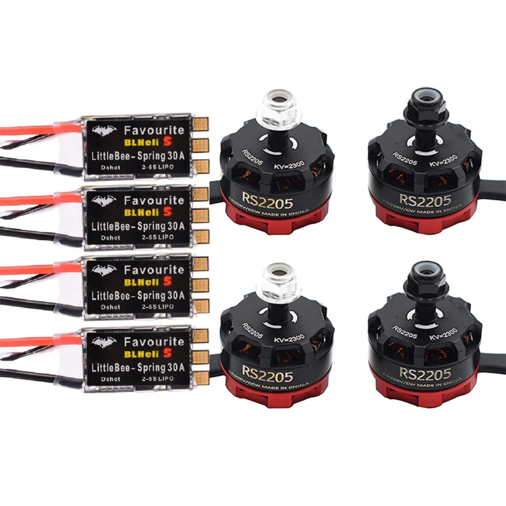 Balíček bezštětcového motoru 2204 2300KV + ESC 30A pro RC drony