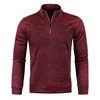 Winter Men's Fleece Thicker Sweater Coat Half Zipper Turtleneck Warm Pullover Quality Male Slim Knitted Wool Sweaters 4XL 2