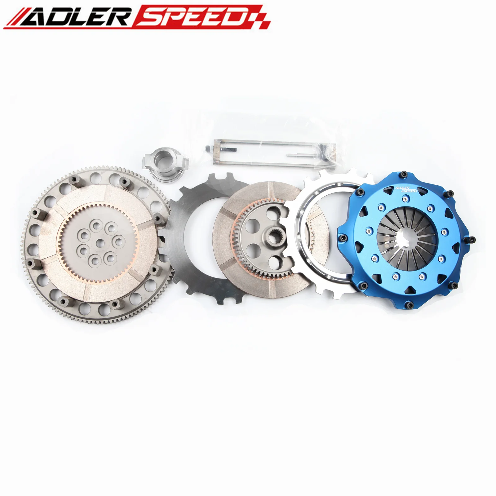 S+ADLERSPEED 8.5인치(215mm) 레이스 클러치 키트 & 트윈 디스크 (미쓰비시 랜서 에보 4 5 6 7 8 9 용)
