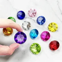 Colors Crystal Diamond Shaped Paperweight Decorative Cut Glass Giant Gemstone Wedding Home Decoration Christmas Gift 2