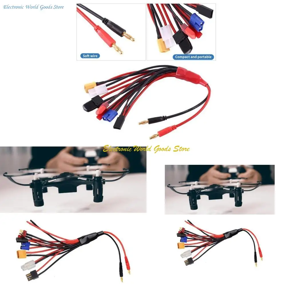 Câble de charge batterie RC 1 à 8, adaptateur multiprise pour modélisme