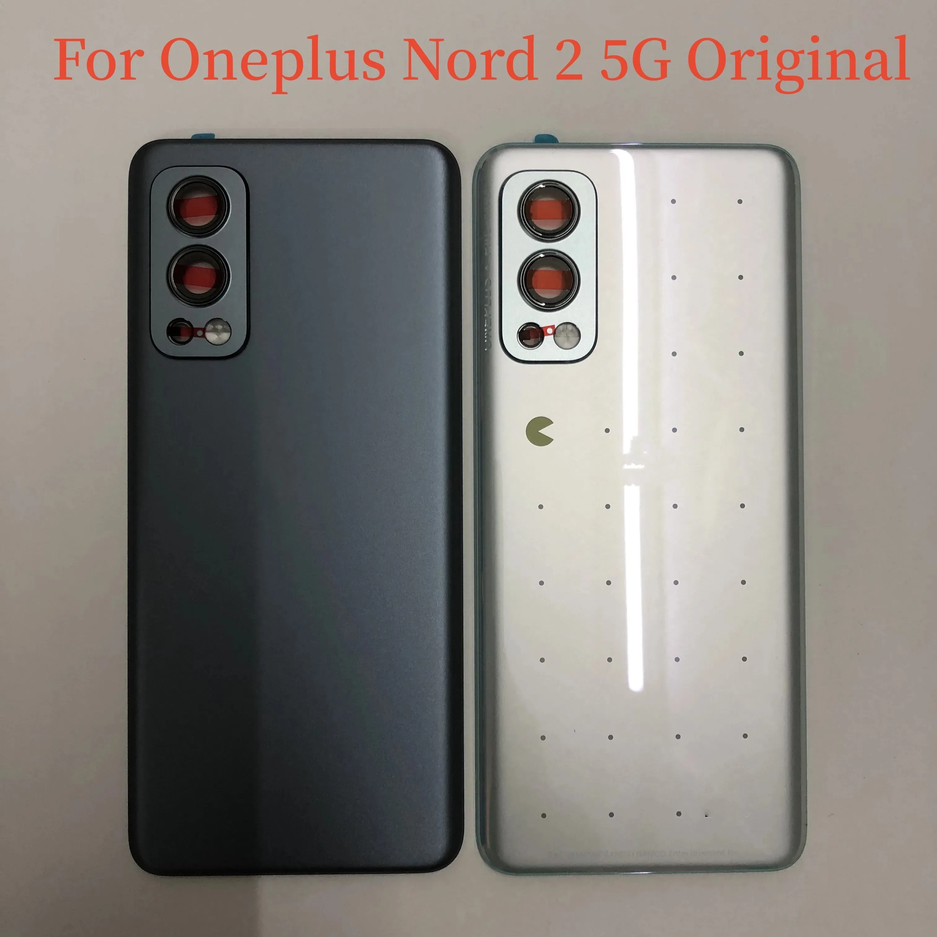 

Original Back Glass For Oneplus Nord 2 5G Battery Cover Case Rear Panel Door Parts For One Plus Nord2 5G Rear housing Camera Len