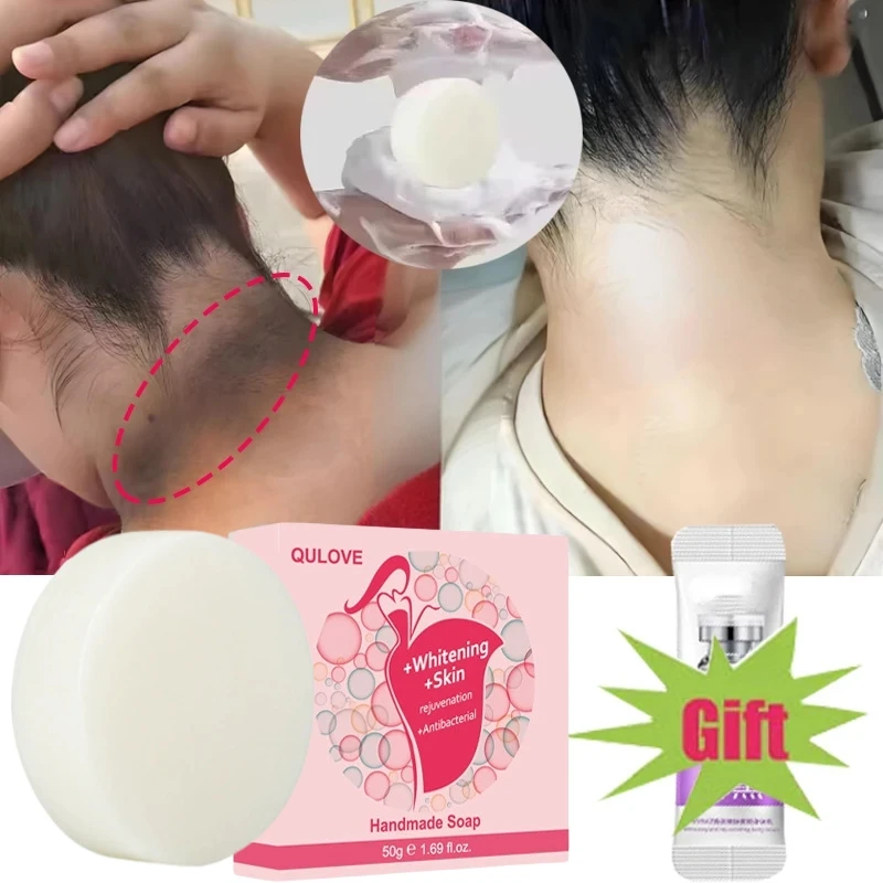 Body Whitening Soap Dark Skin Bleaching Underarm Knee Intimate Parts Brighten Cream Chicken Skin Repair Smooth Nourish Care Soap body whitening soap