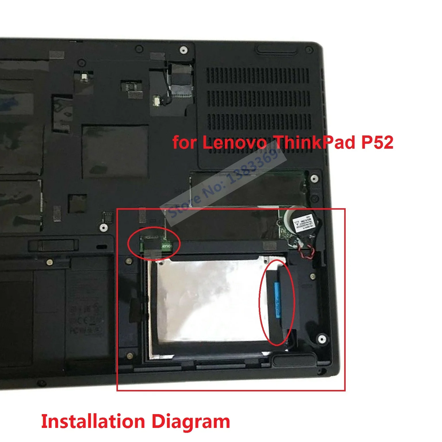 Lenovo ThinkPad P52 EP520용 새 2.5인치 SATA HDD 하드 드라이브 커넥터 플렉스 케이블 연결 라인