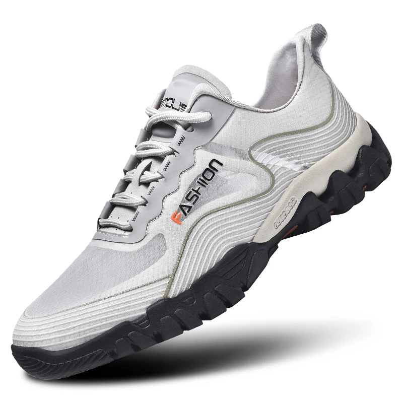 

Summer Black Hiking Shoes Men Breathable Hill Trekking Sneakers for Men Comfortable Mesh Outdoor Hike Shoes Man