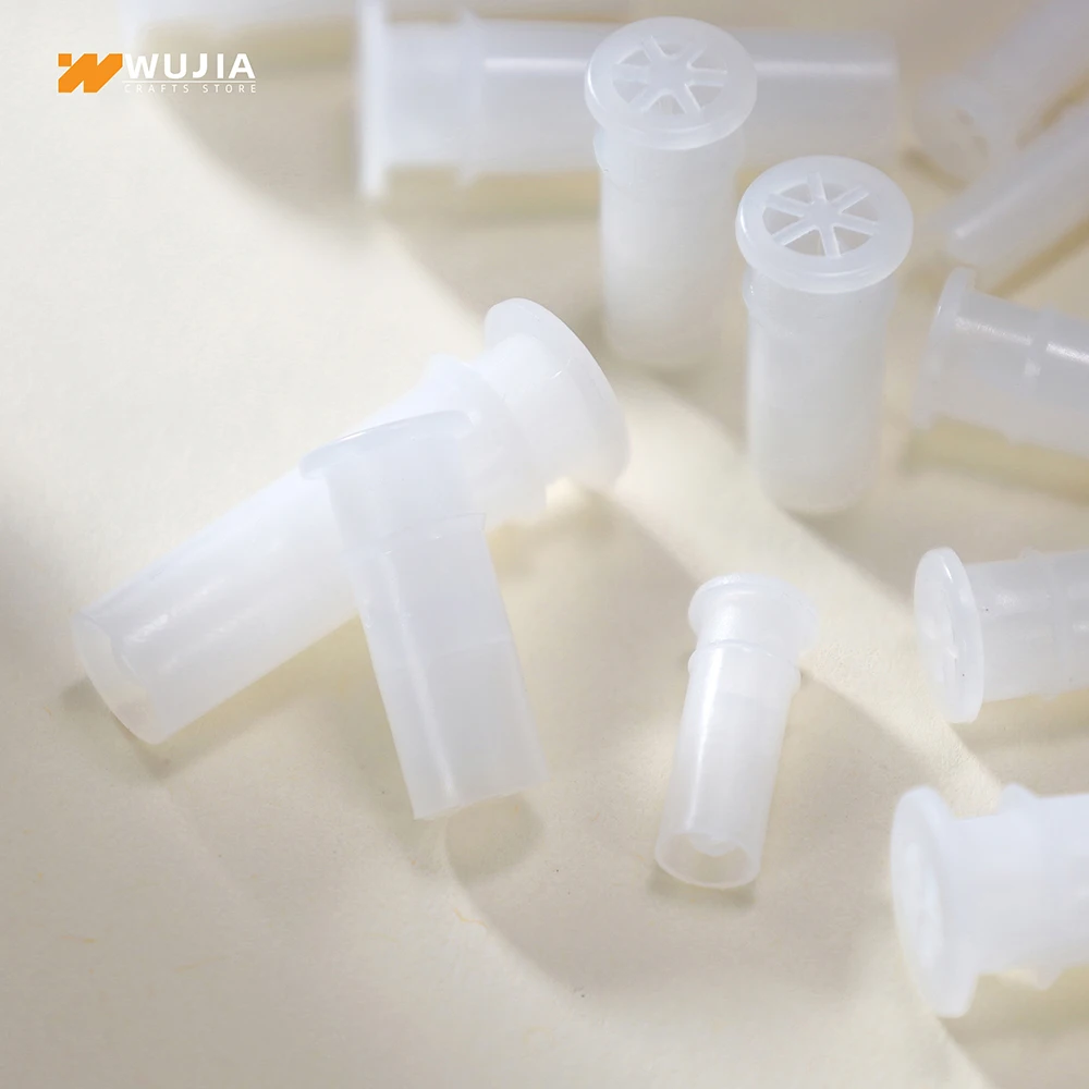 30/50/100pcs Plastica Squeaky Giocattolo Fischio Ance Inserto Noise Maker Scarpe Cane Gatto Squeakers Riparazione Fix Pet Peluche Accessori - immagine 4