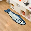 VIKAMA40x120cm Salty Home Decor Rugs Cute Shaped Bedroom Bedside Rugs Living Room Coffee Table Floor Mats Rugs Non-Slip Rugs 1