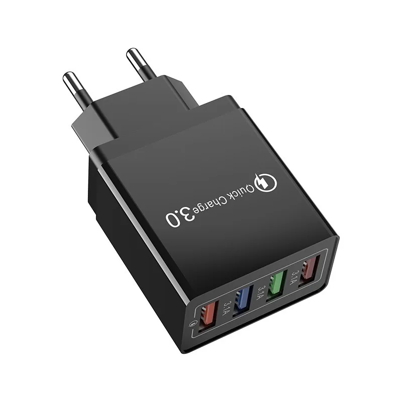 ตัวเลือกสินค้า ชาร์จเร็ว 4 พอร์ต USB สำหรับมือถือและแท็บเล็ต