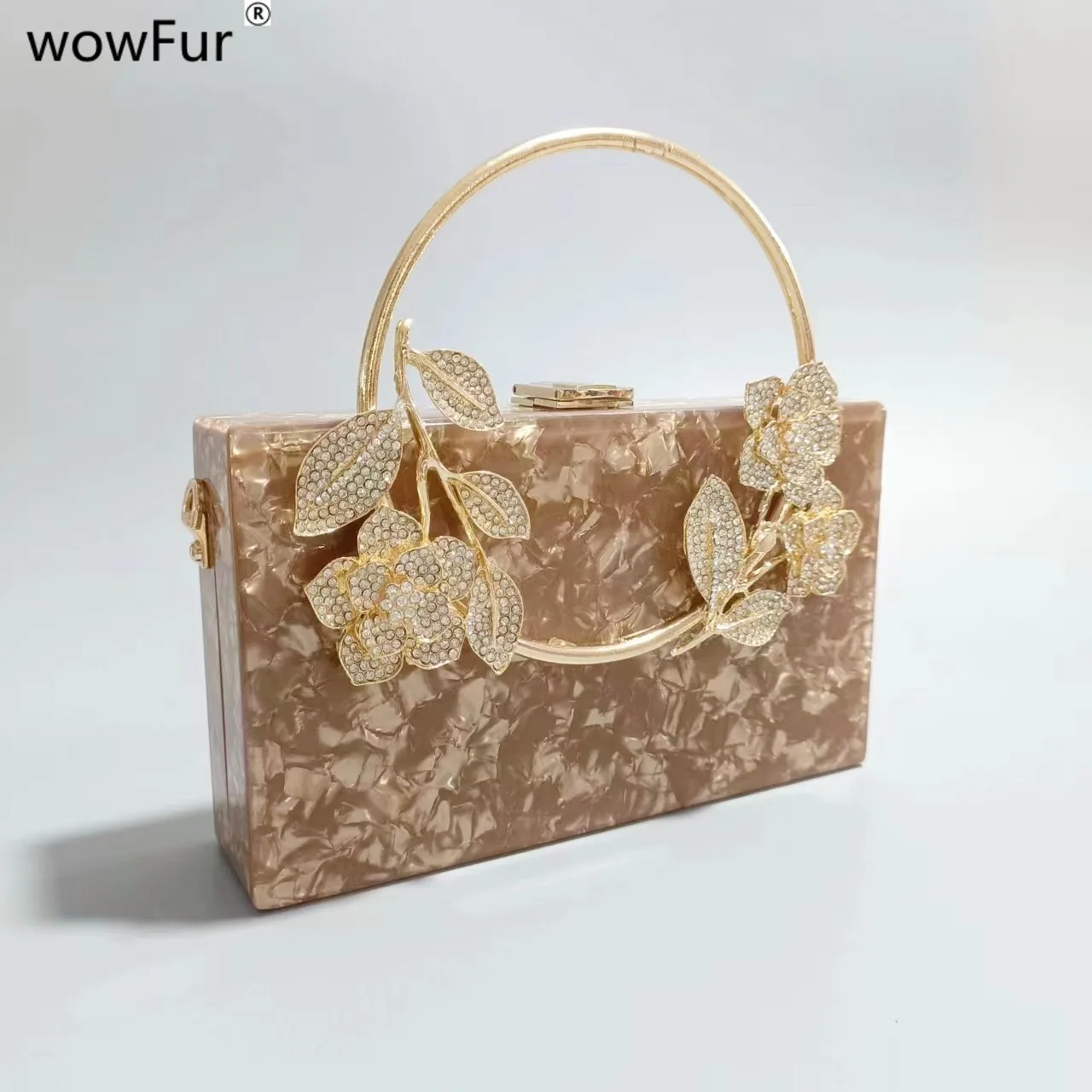 Women Clutch Gold Purse Bag Evening Purses Clutch Tassel Rhinestone Rose  Evening Wedding Golden Nude Money Party - Walmart.com