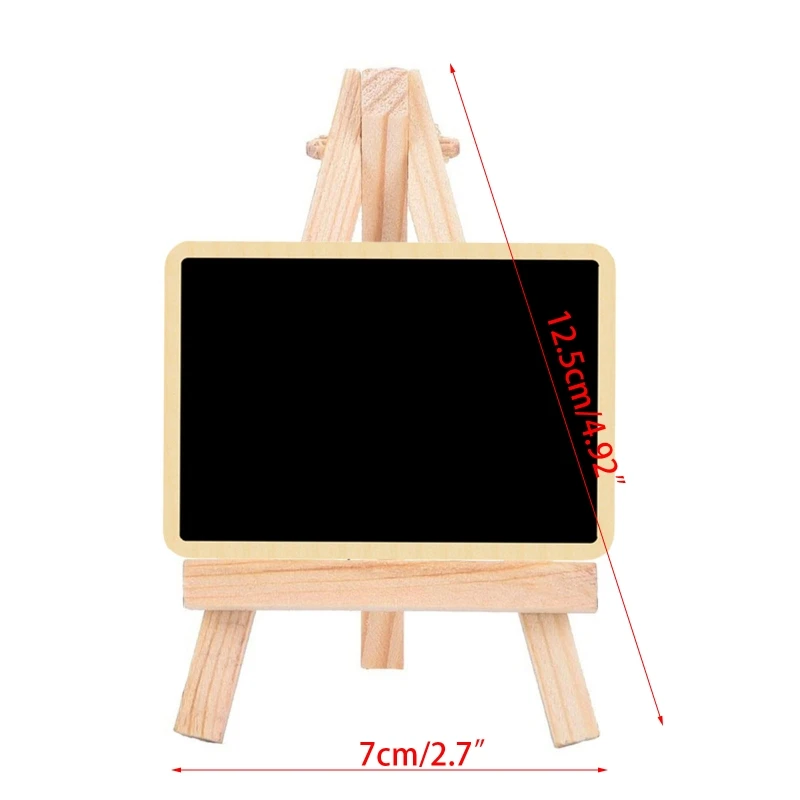 Tabletop Chalkboard Sign Desk Blackboard Table Number Sign Food Label Small Easel Photo Stand Wedding Baby Shower