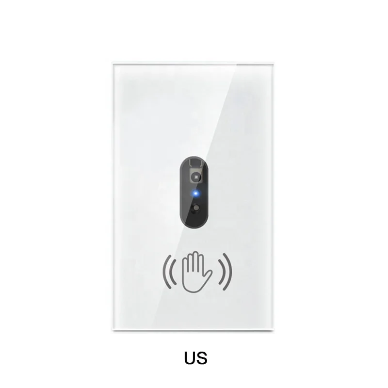 EU UK US Touchless hand wave smart switch Non-Touch IR Sensing wall switch Hand Scan Smart Switch for light 2