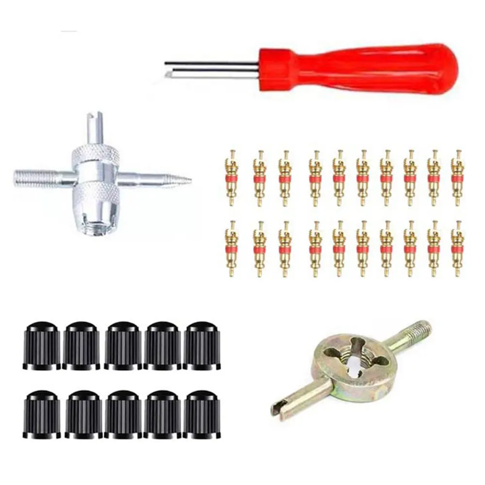 Car Bicycle Slotted Handle Tire Valve Stem Core Remover Screwdriver