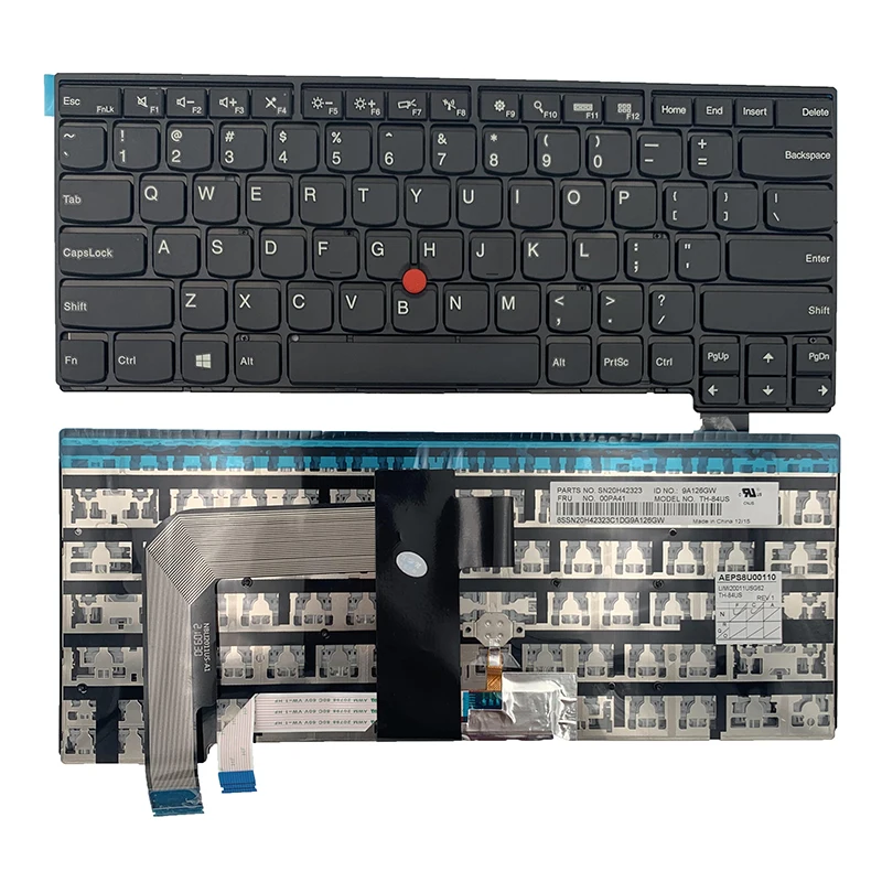 Nuova Tastiera Per Laptop Usa Per Lenovo Thinkpad 13 2Nd (20J1-20J2) Nuovo S2(2Nd Gen 20 J3) T460S T470S Sn20K44182 01 Av070 Senza Retroilluminazione