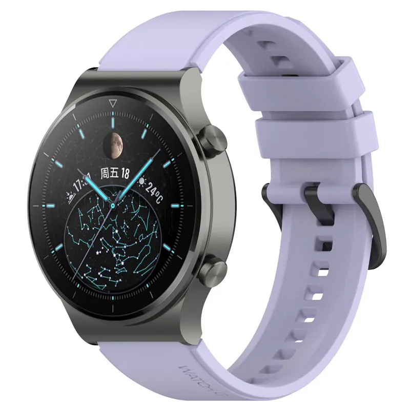 High-Quality 22mm Official Silicone Sport Watchband Strap - Universal Fit