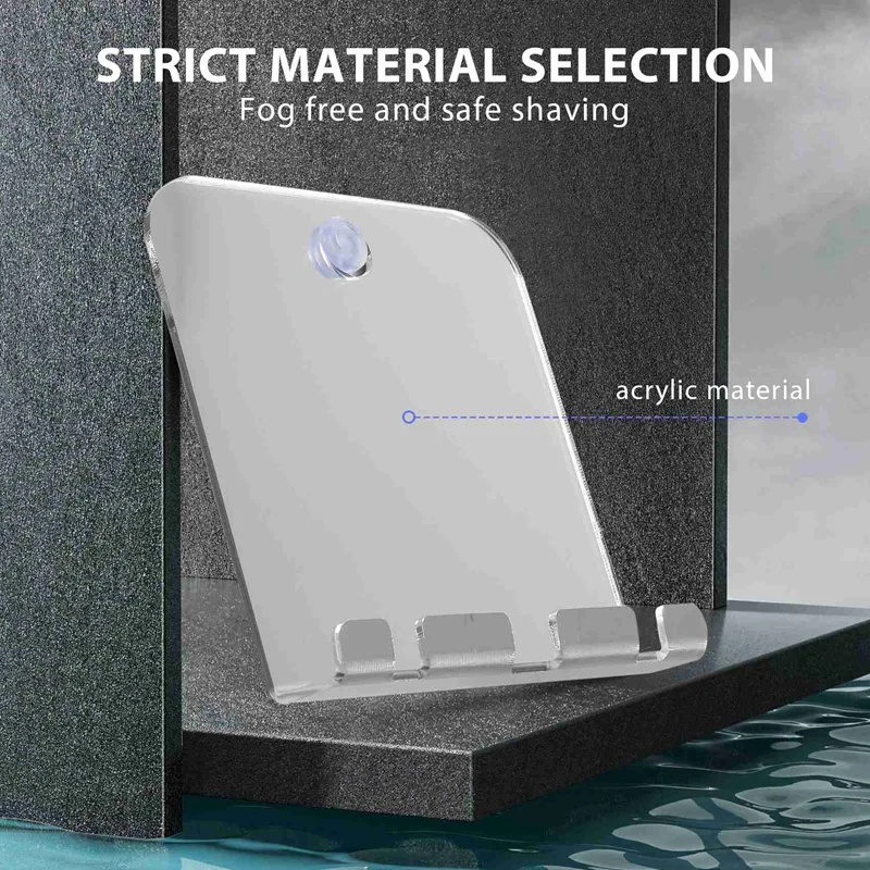 Anti-Fog Shower Mirror, Fogless Bathroom Shaving Mirror 2