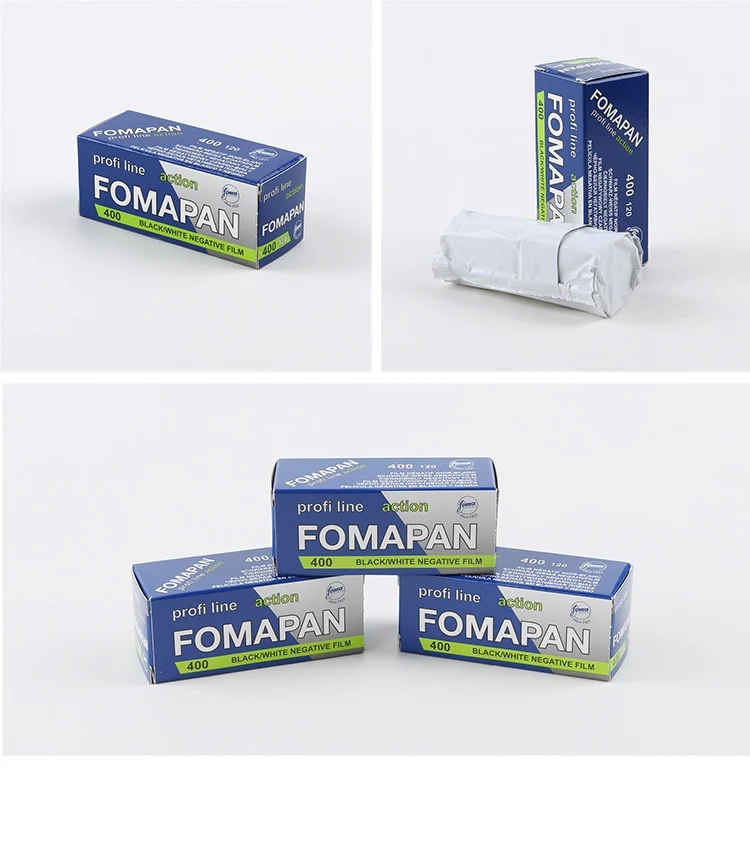 Original FOMAPAN 400/200 Black White 100 Film 120mm Negative Film ISO 100 200 400 Film 1-10 ROLL For Kodak 120 Film Camera