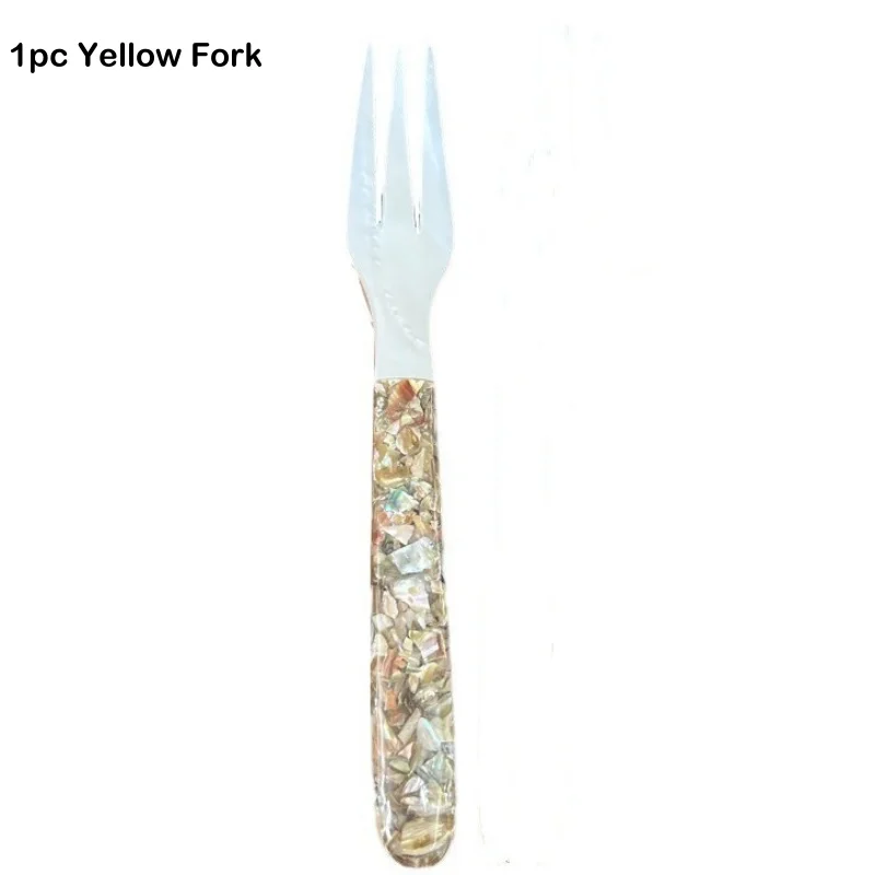 1PC Yellow  Fork