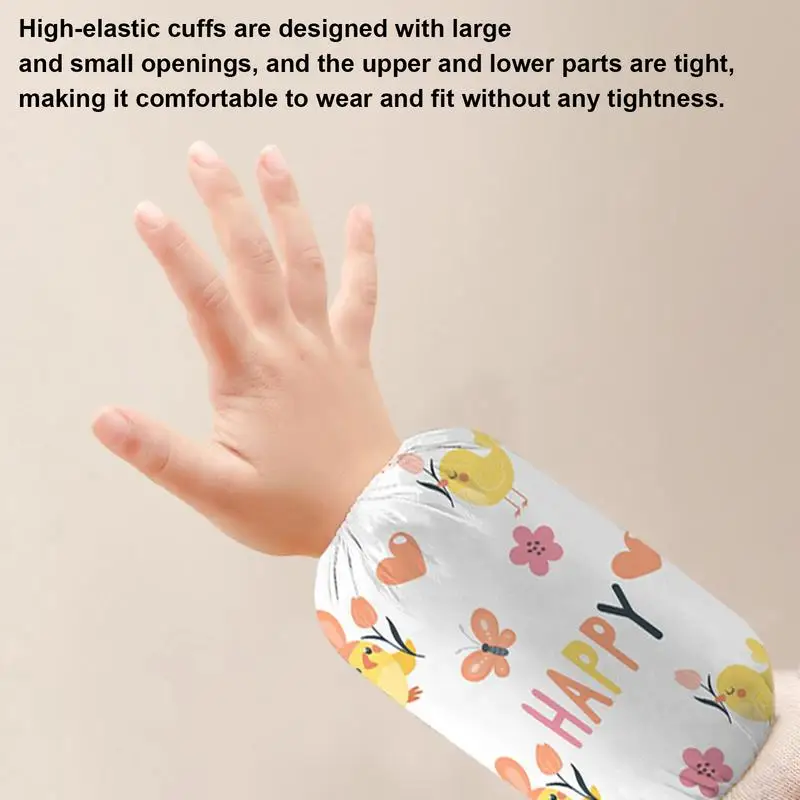 

20pcs Baby Cover For Eating Mess Proof Sleeve Cover Baby Apron For Feeding Waterproof Smock Bib Kid Birthday Gift