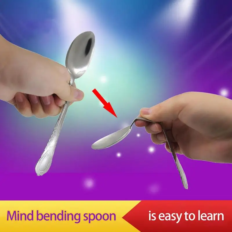 2pcsBendSpoonBendingMagicTricksStreetCloseUpMagicTricks
