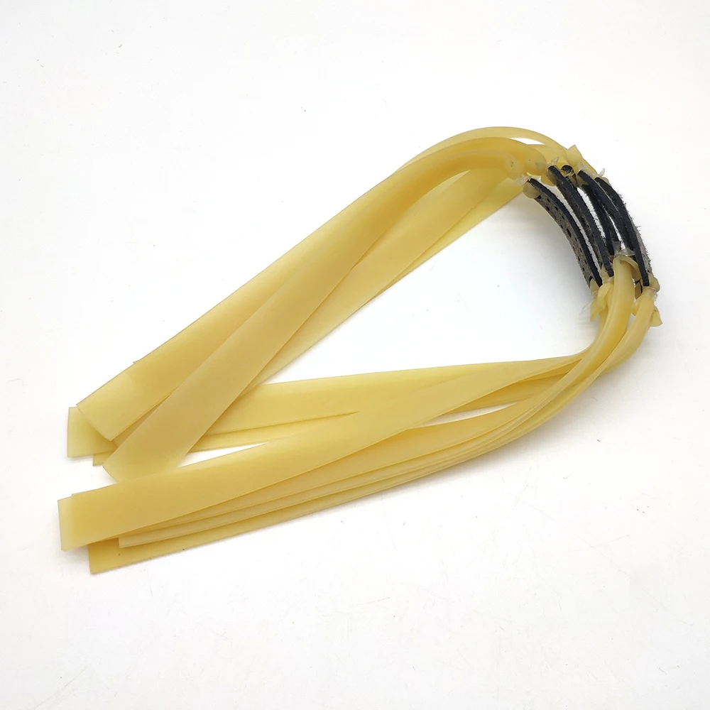 Slingshot Rubber Band 6pcs Slingshot Hunting Powerful Flat Rubber Band 0.45-1.4 mm High Elasticity Outdoor Catapult Shooting Accessories