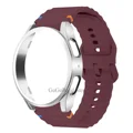 Wine red silver
