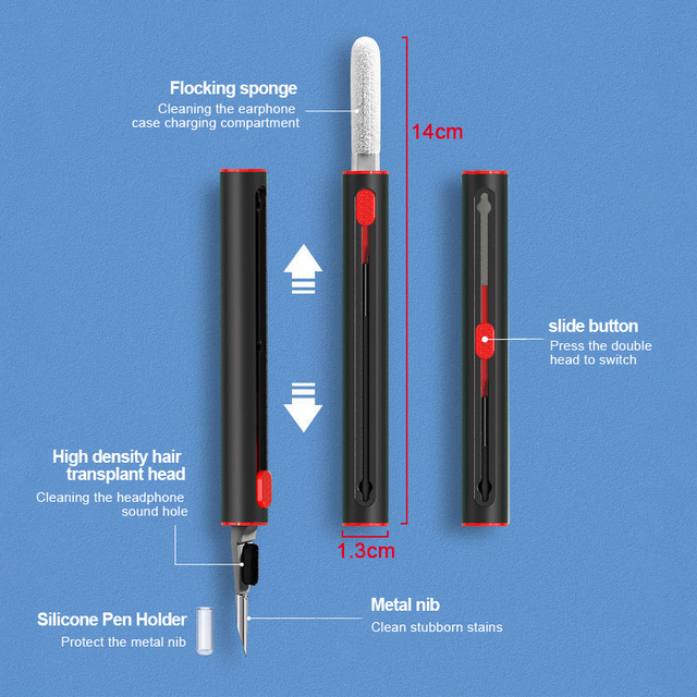 Cleaning Pen Brush Wireless Bluetooth Earphones Case Cleaning Tools Keyboard Cleaner Kit For MI Huawei Samsung Airpods