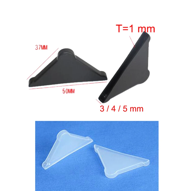 Protector ortogonal de de vidrio 3 mm de espesor, cubierta de plástico para placa de espejo, paneles de marco de lámpara de cerámica anticolisión|frame corner protectors|frame cornercorner plate -