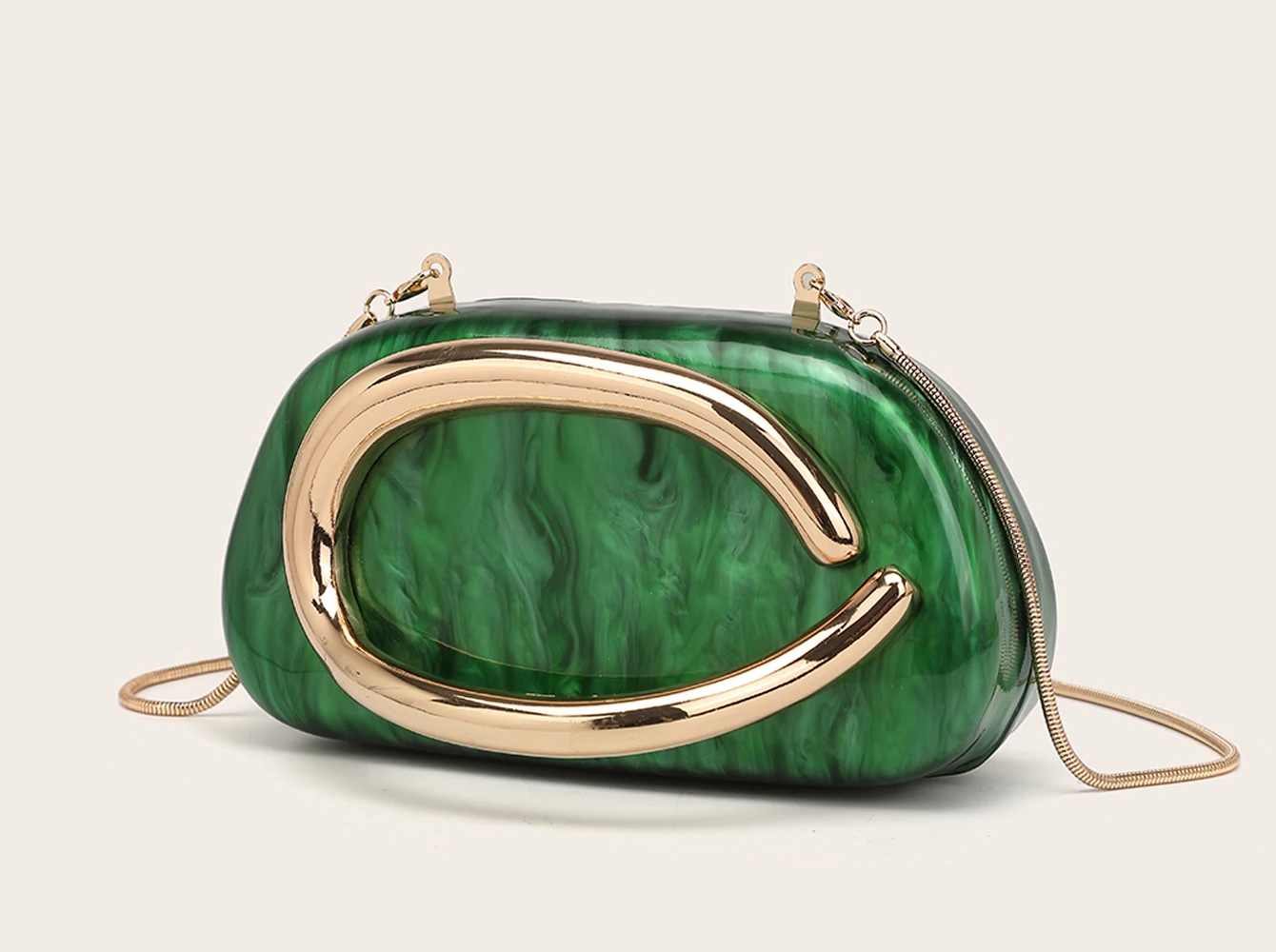 Luxury Evening Clutch Bag - Womens Wedding Party Crossbody Handbag