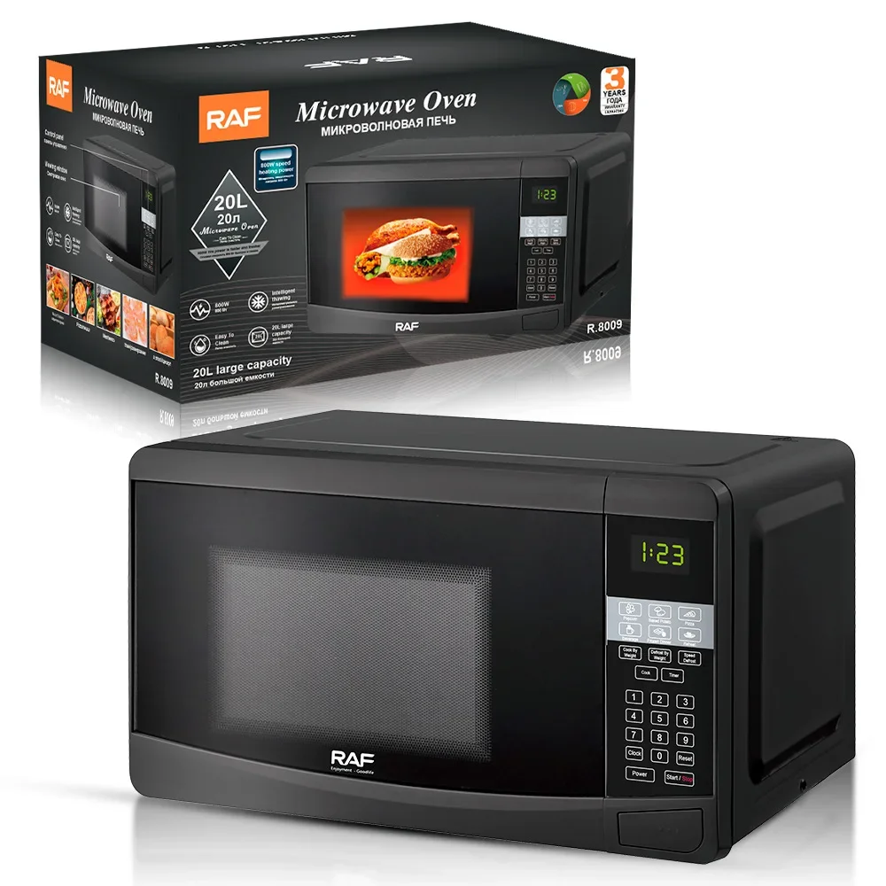 High Quality Microwave Oven 20L Lar Capacity Digital Black for Home Use - Bake Pizzas and Chicken in the Kitchen! 5