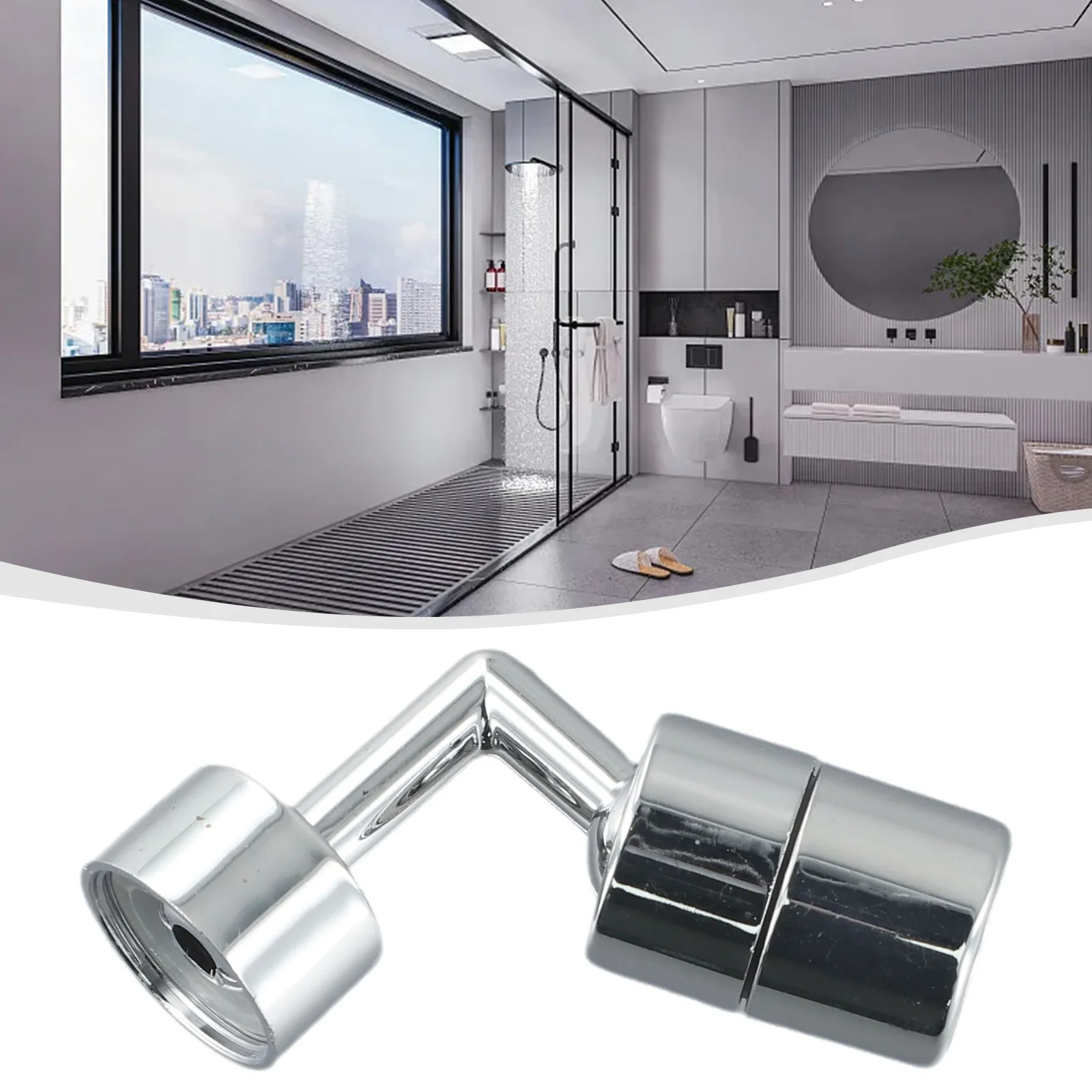 Description Picture 3 of itemABS 720° Rotatable Faucet Aerator Bathroom Washbasin Tap Splash Filter Splash Filter Faucet Water Bubbler Nozzle Tool Accessory