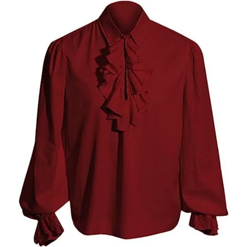 Description Picture 6 of itemSteampunk Ruffled Medieval Costume Men Shirts Vampire Renaissance Victorian
