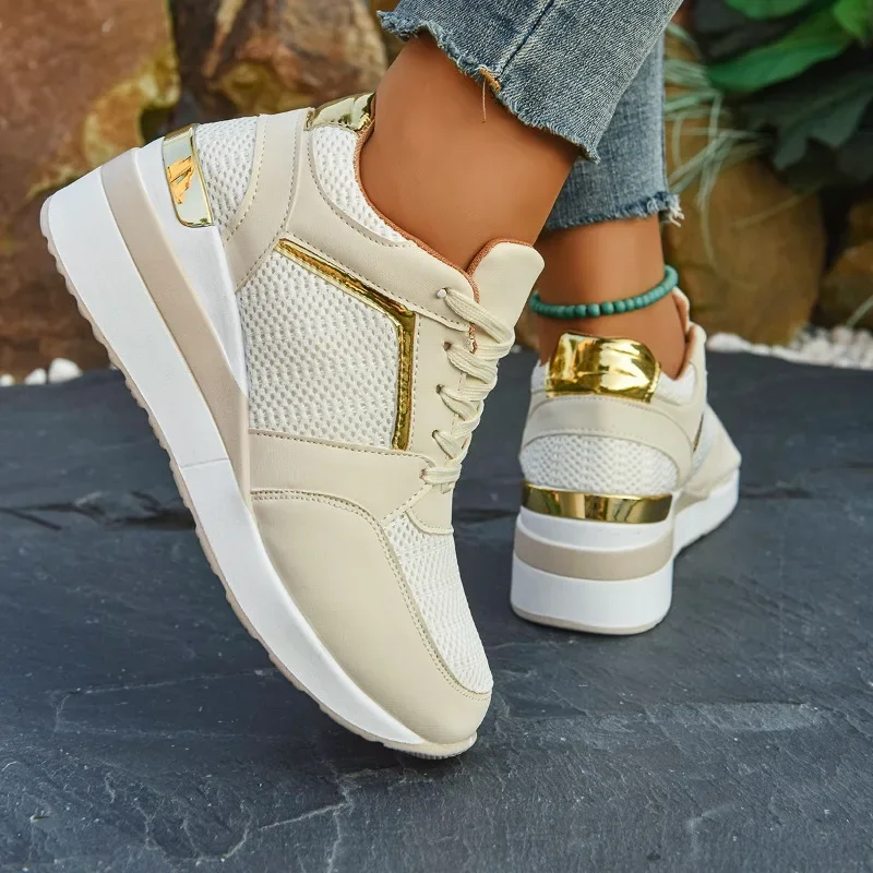 حذاء نسائي كاجوال لعام 2025، يتميز بتصميم عصري مست...