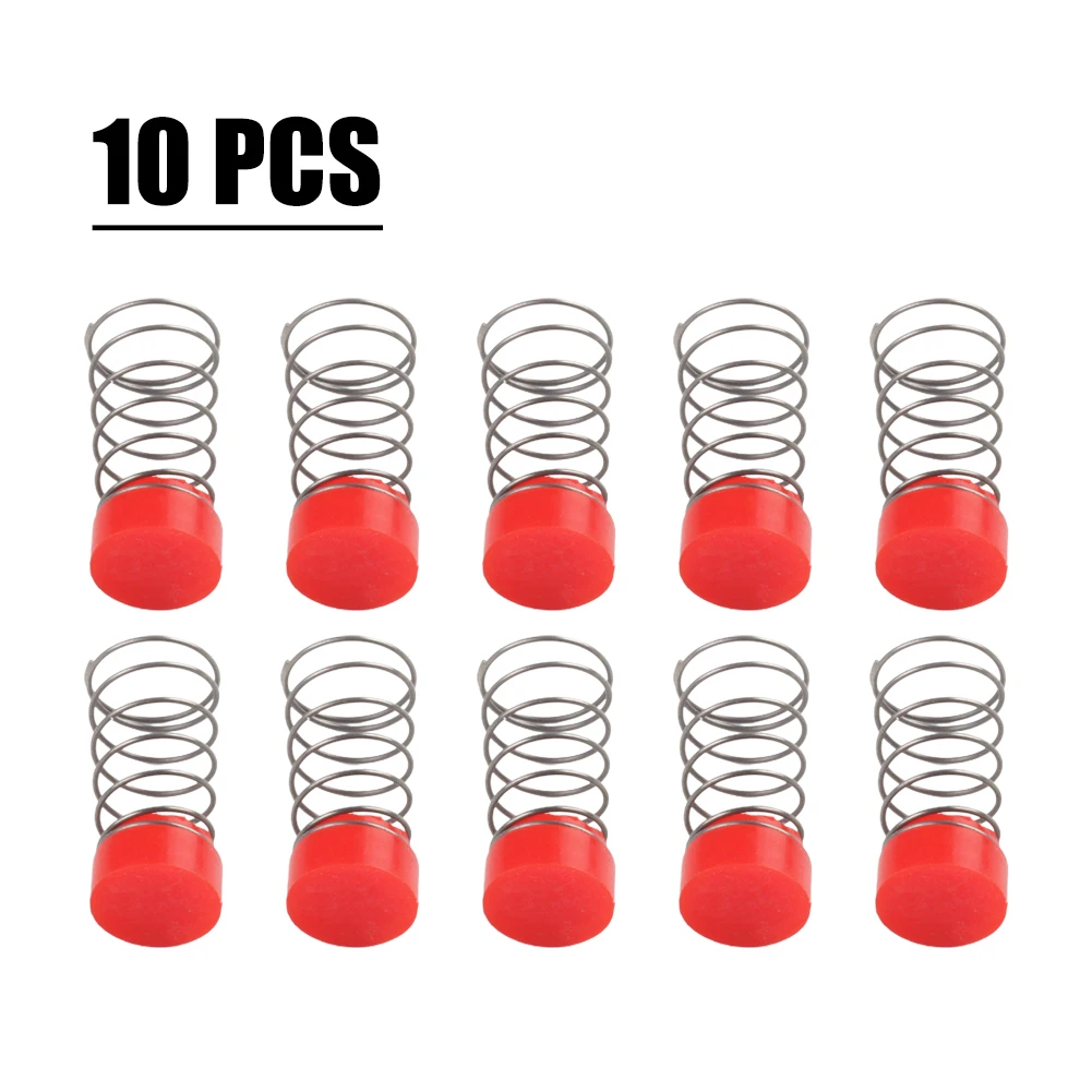 10pcs Air Compressor Seal Pads Spring 13.5*29mm Red Brass Tone For Air Compressor Pneumatic Tool Parts Accessories Air Tools