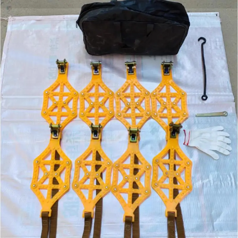 Universal Anti-skid Chain Car Tires Snow Chain auto Tire Traction Thickening Portable Chains Steel Plate Gear Design