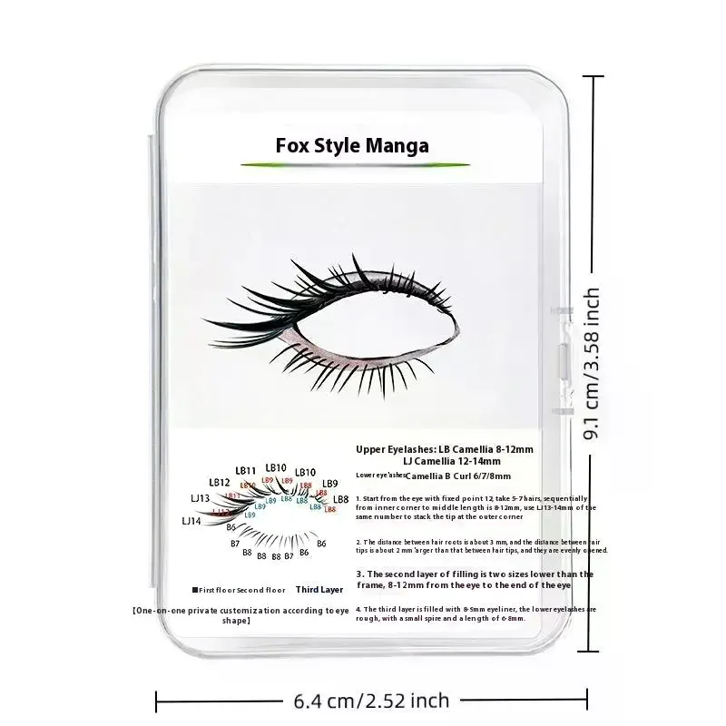 1pcs False Lash Trial Card Kit Professional Try-On Effect Lashes Style Display Board Lash Extensions Supplies Fake Lash Card