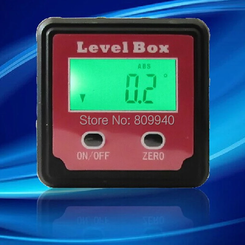 Magnetic Angle Finder Angle Gauge Protractor Inclinometer Clinometer Bevel Box Spirit Level Electronic Digital LCD backlight