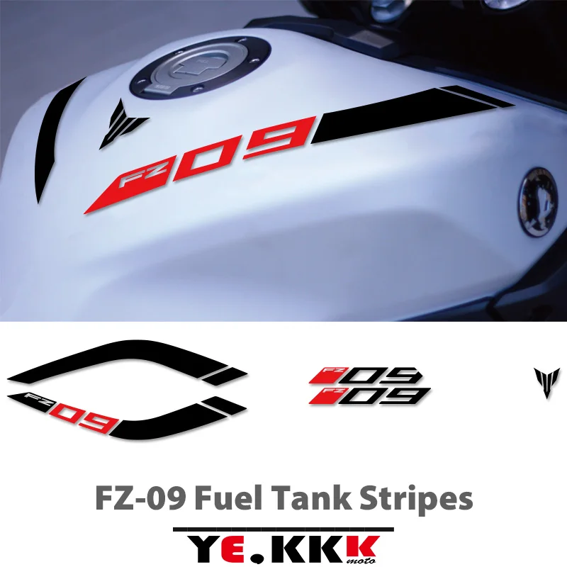 For YAMAHA FZ09 FZ 09 MT09 MT 09  14-22 2019 2020 2021 Reflective Vinyl Motorcycle Stickers Tank Decals Logo