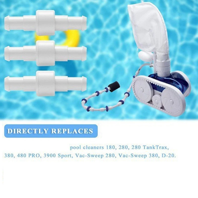 3Pcs Hose Swivel White D20 For Polaris 180 280 380 Pool Cleaner Ball Bearing Swivel Pool Cleaner Replacement Parts 4