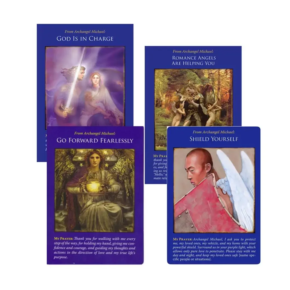 Archangel Michael Oracle Tarot Cards Board Games English Funny Board Tarot Deck Table Games PDF For Families Party