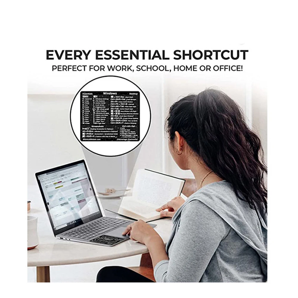 키보드 바로 가기 스티커 접착제, PC 노트북 데스크탑용