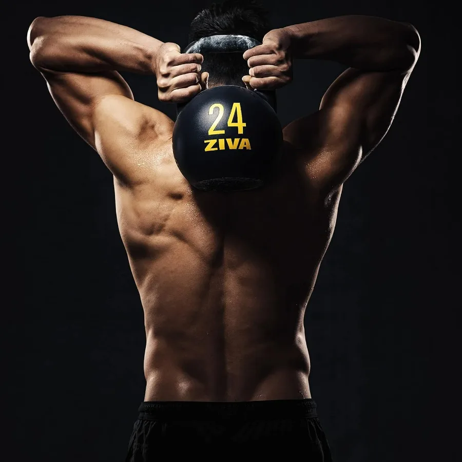 20kg Steve Cotter Signature Steel Competition Kettlebells - Hard-Wearing Crack-Resistant Powder Surface Coating, 34mm Steel Hand