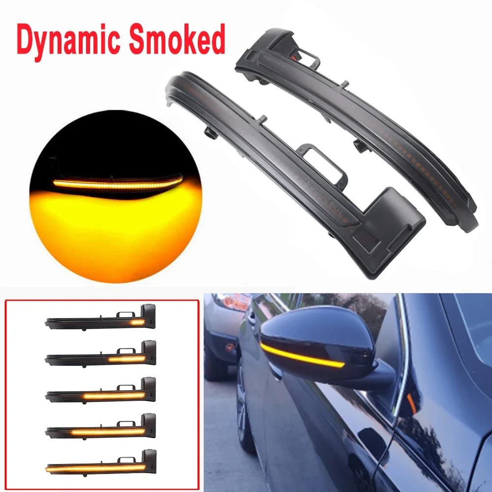 For Peugeot 308 II SW 2013-2019 LED Sequential Side Wing Mirror Turn Signal Dynamic Blinker Indicator Modern Car Styling Lamps