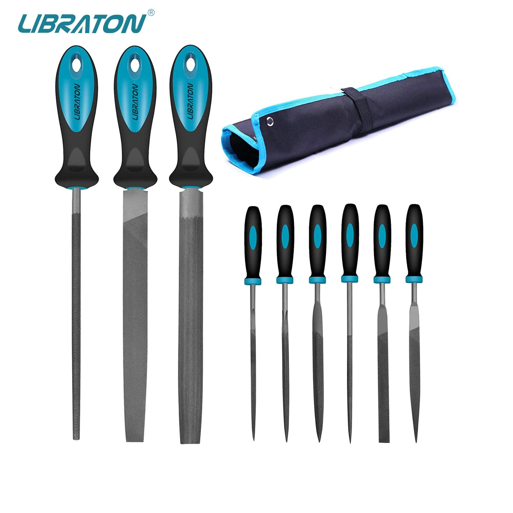 Libraton 9Pcs Metal Files Set for Metal, Needle Files, Files Rasps