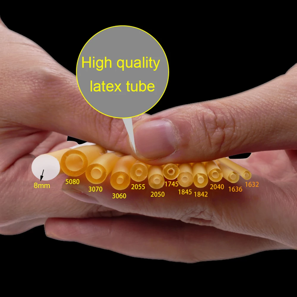 tube en caoutchouc latex naturel de tuyau de puissance élastique avec