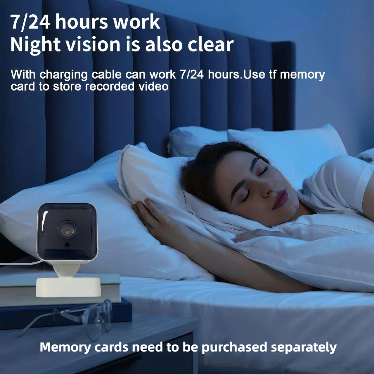 Telecamera IP WiFi Wireless Lenovo 4K HD 8MP con Visione Notturna Intelligente, Rilevamento Movimento e Visualizzazione Remota per Interni ed Esterni - immagine 5