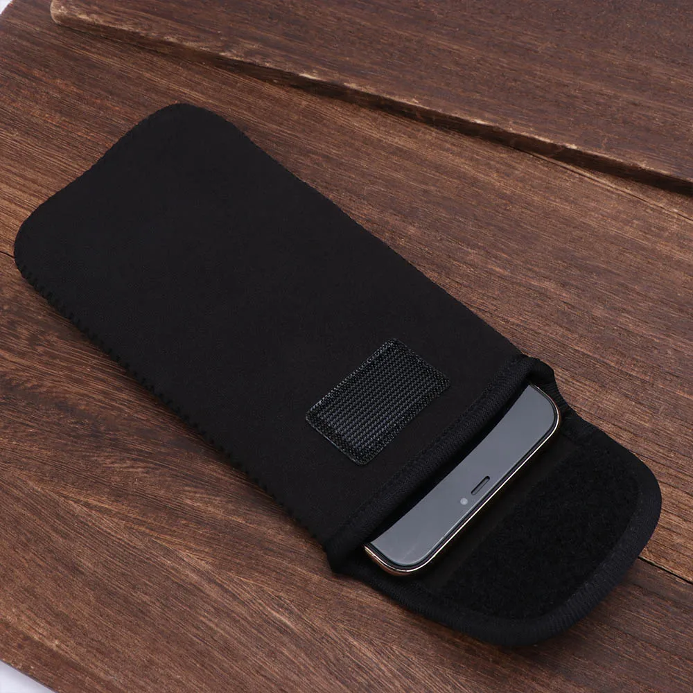 Compact Neoprene Mobile Phone Protective Pouch - Dustproof, Portable Carrier