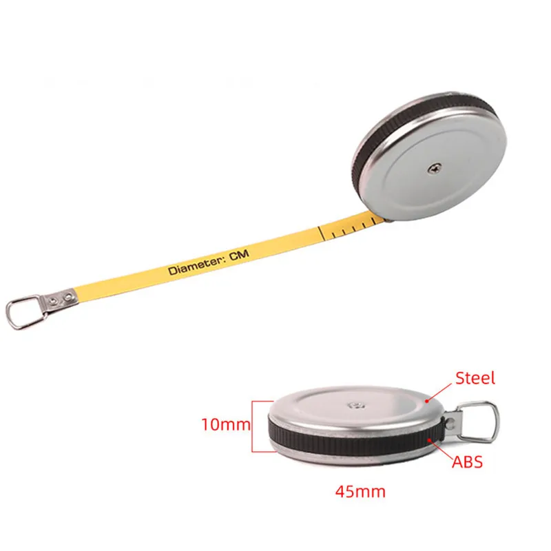 Sewing Tool Mini Retractable Tape Woodworking Measureing Ruler Stainless Steel, Size: 1 Meter